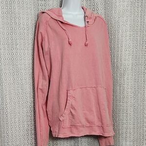 Casual Pink Hooded Sweater for Women